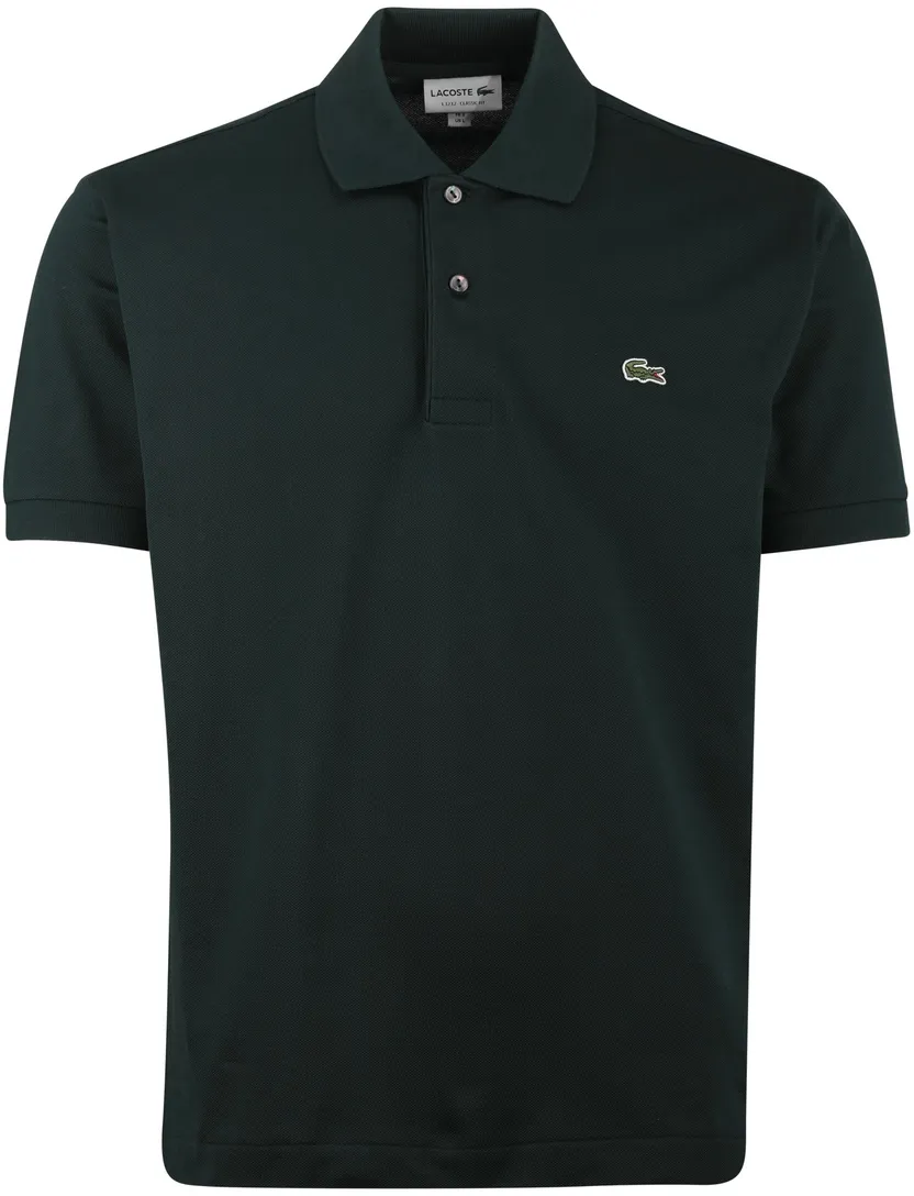 Poloshirt donkergroen lacoste pique