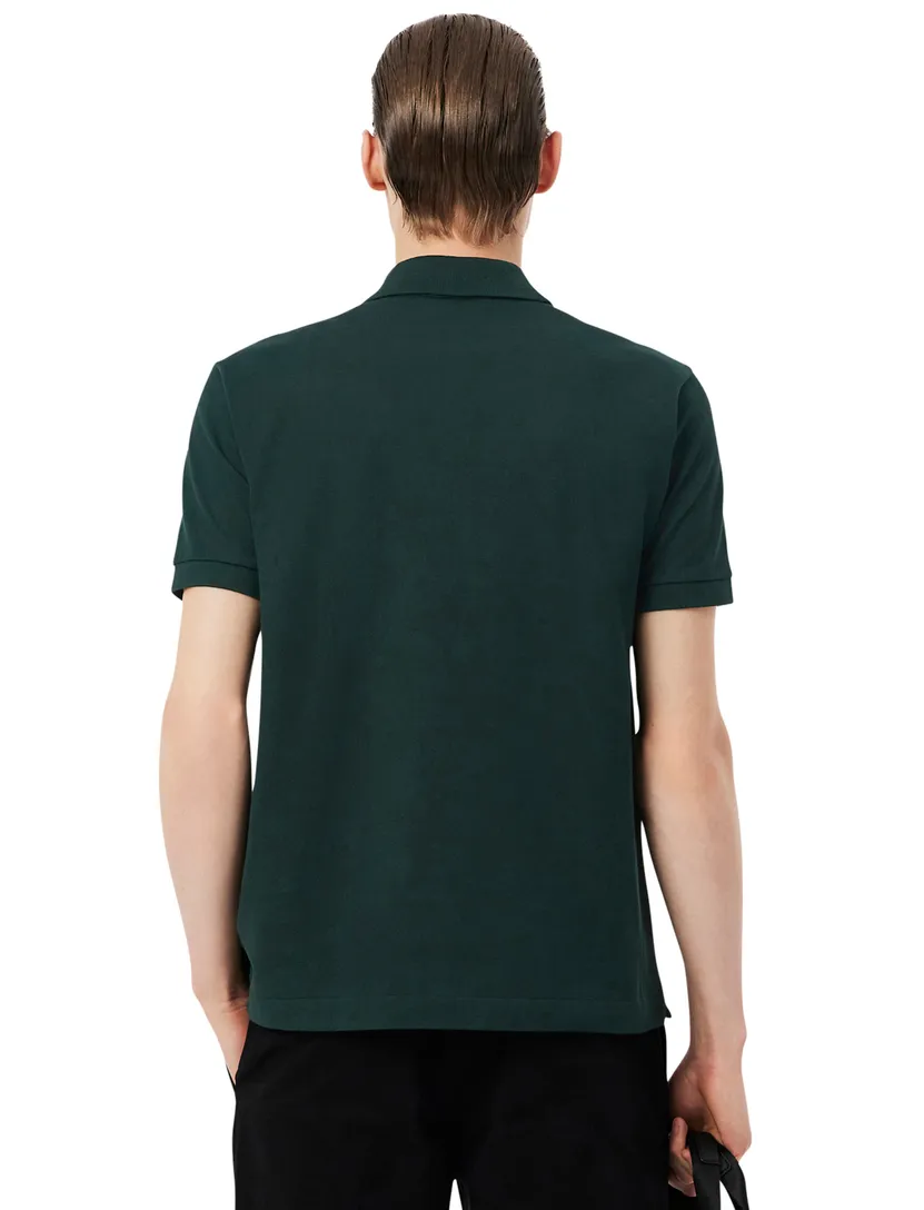Poloshirt donkergroen lacoste pique