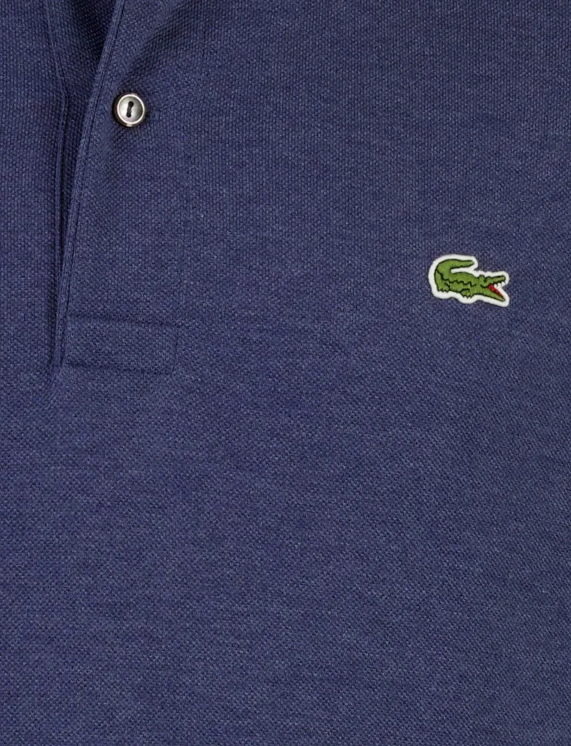 Poloshirt Lacoste blauw gemêleerd piqué