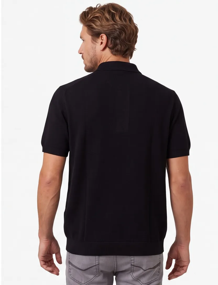 Lacoste poloshirt zwart katoen normale fit