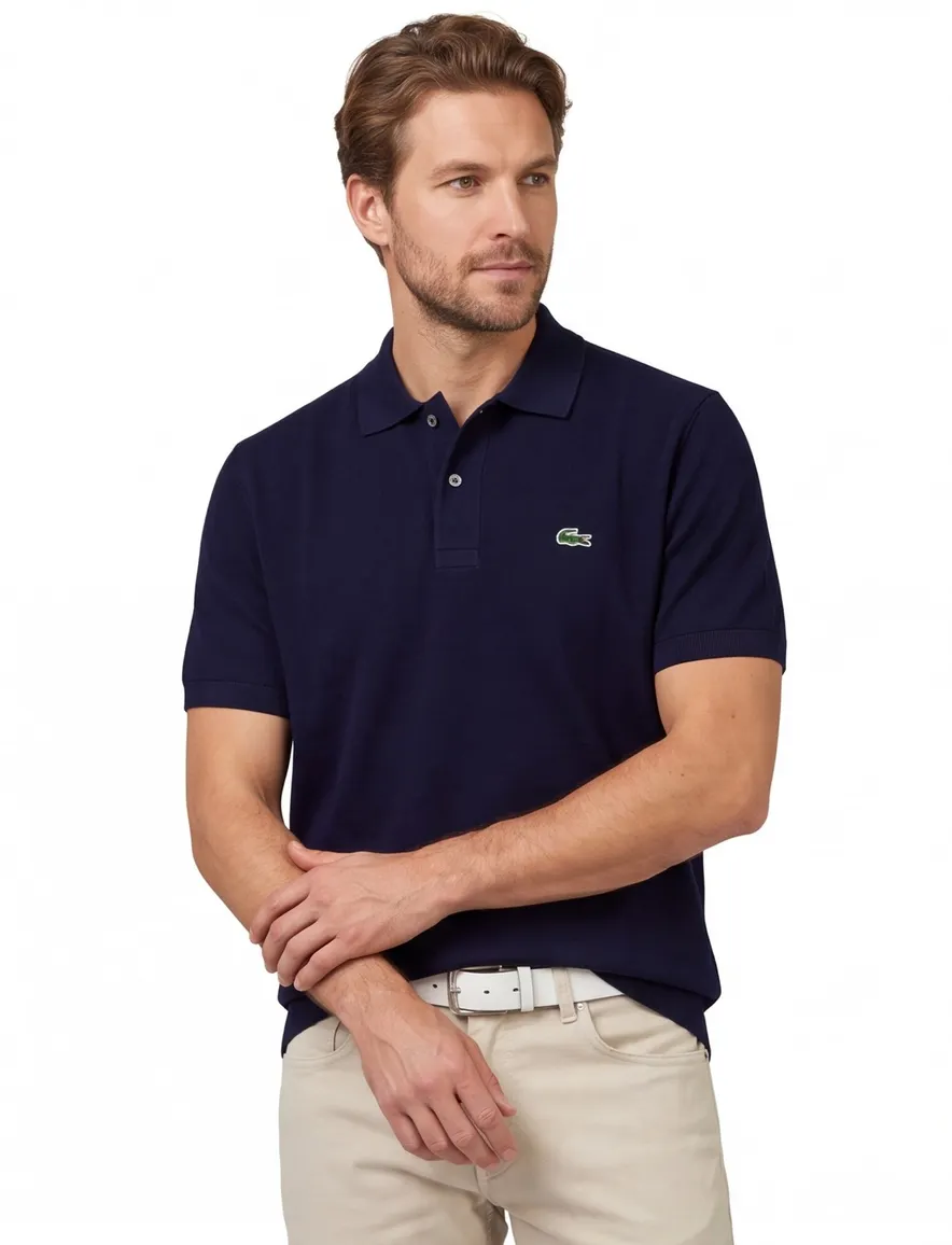 Lacoste poloshirt katoen donkerblau