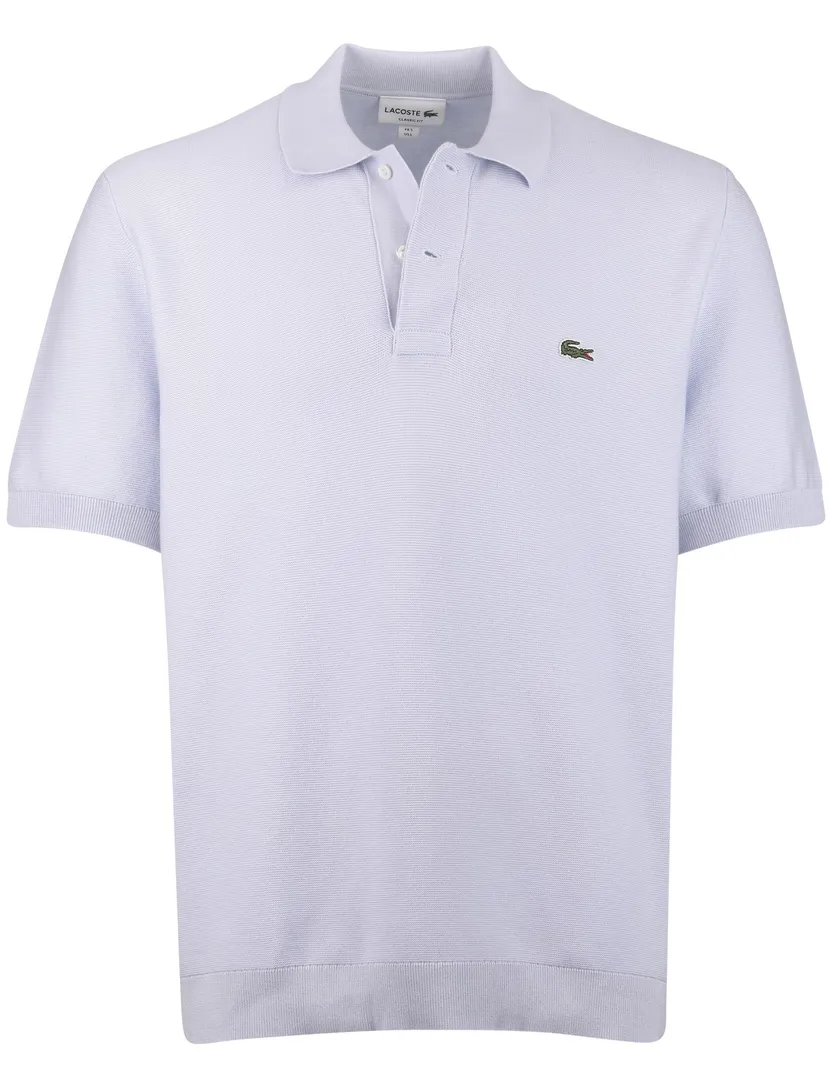 Poloshirt lichtblauw Lacoste classic fit 2-knoops