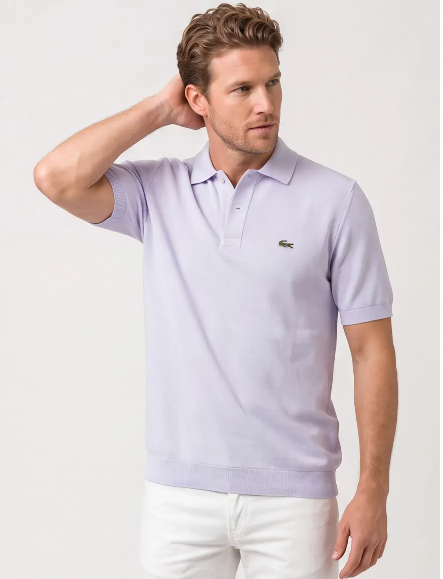 Classic fit lacoste poloshirt lichtblauw
