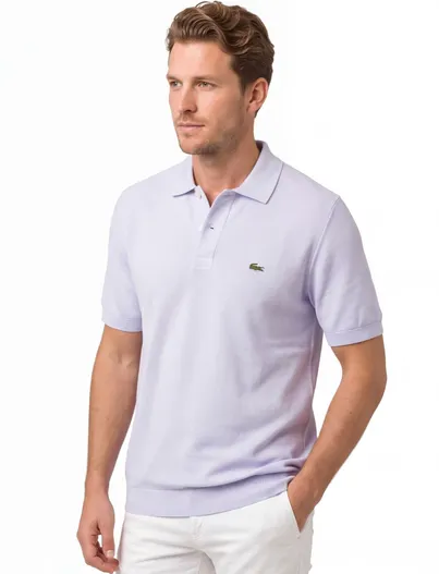 Lacoste Poloshirt lichtblauw Lacoste classic fit 2-knoops