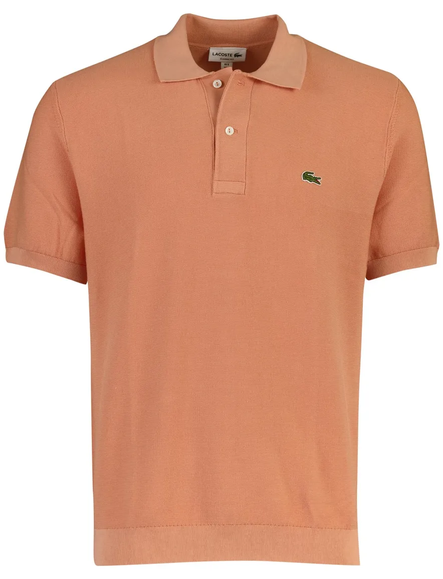 Poloshirt Lacoste oranje katoen normale fit