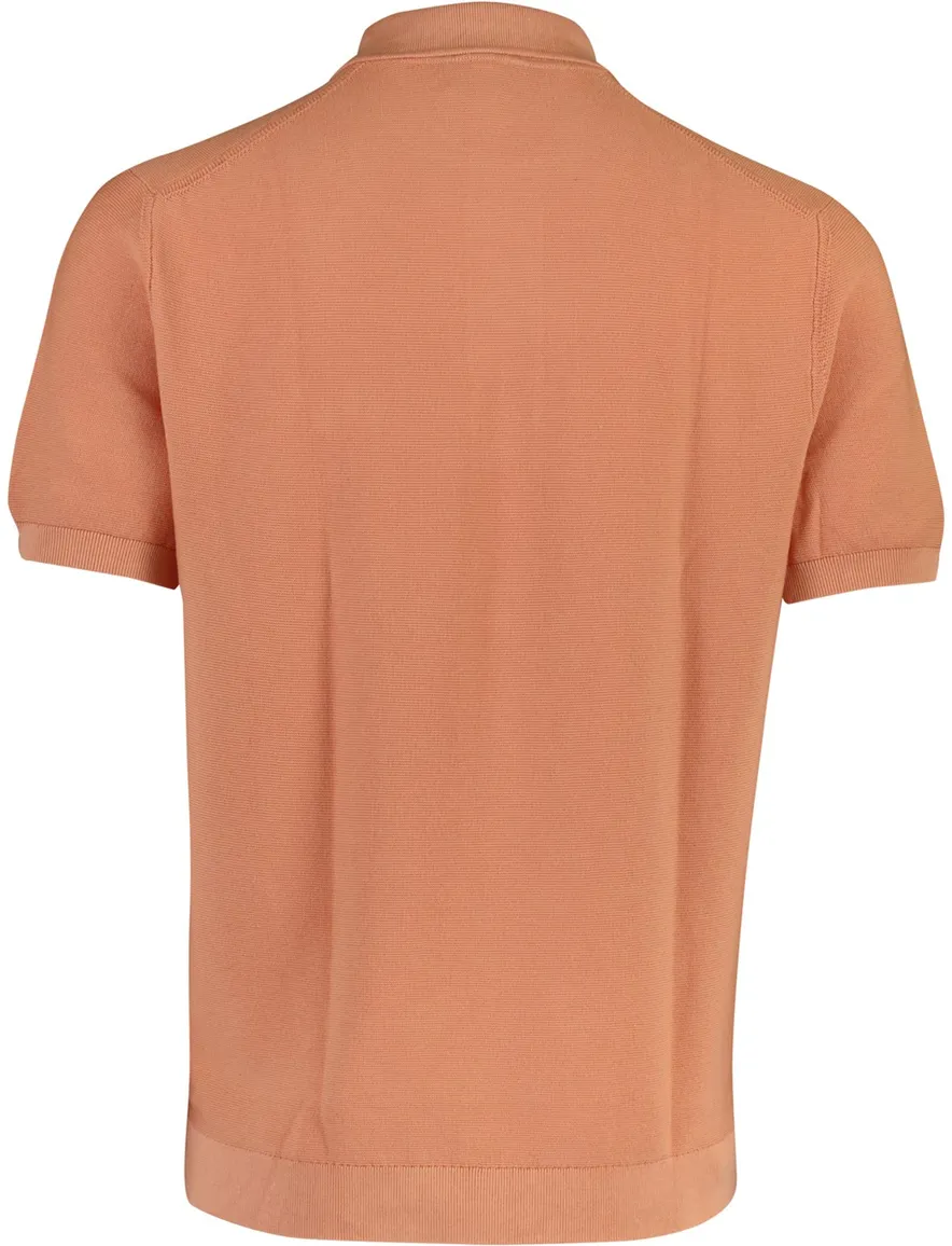 Poloshirt Lacoste oranje katoen normale fit