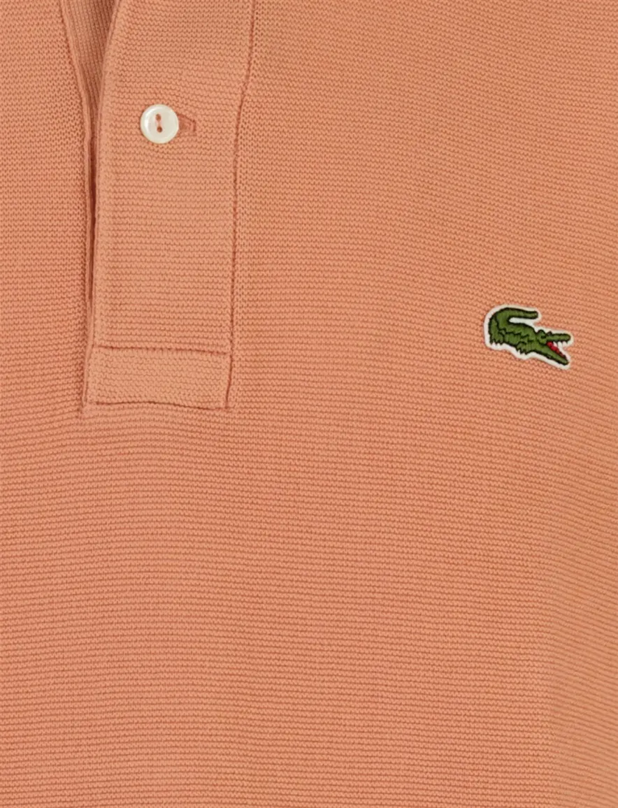 Poloshirt Lacoste oranje katoen normale fit