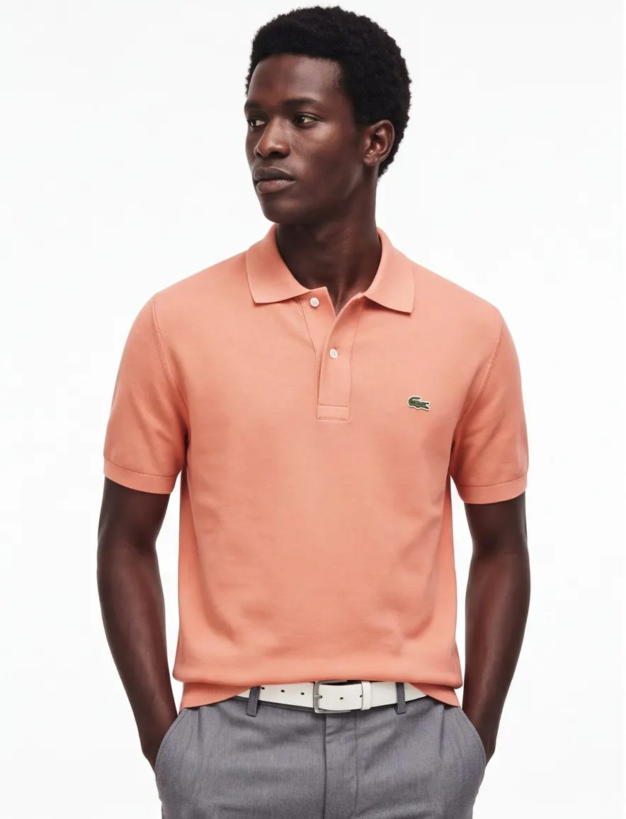 Poloshirt Lacoste oranje katoen nor