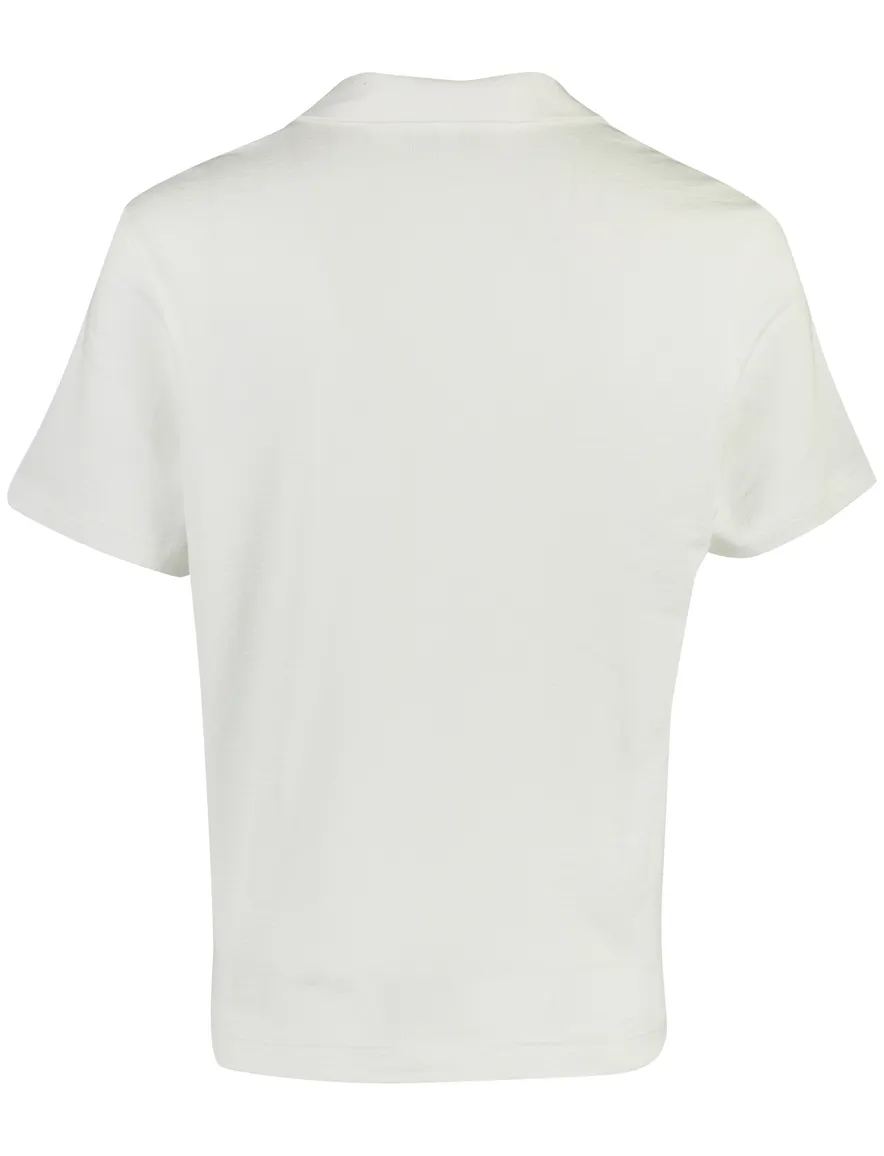Lacoste poloshirt wit katoen normale fit