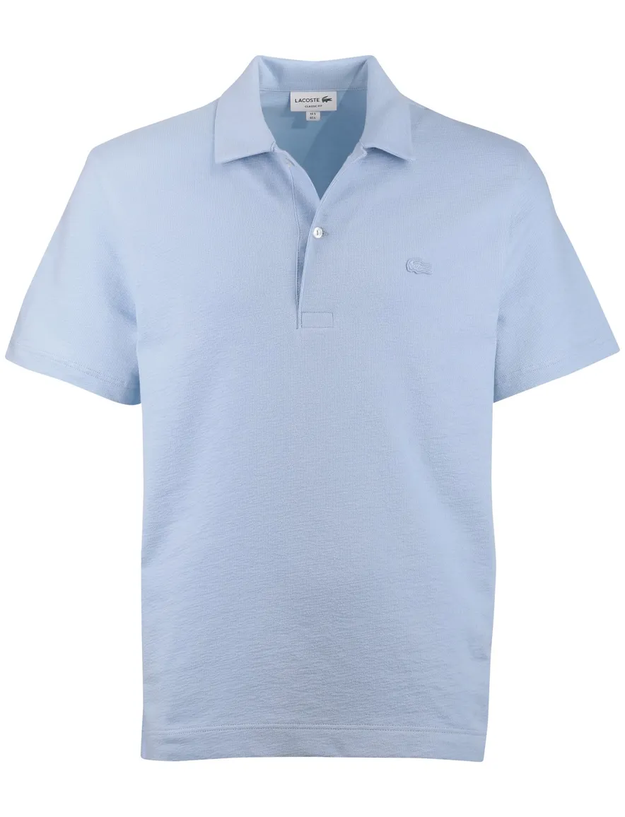 Lichtblauwe polo Lacoste 2 knoops