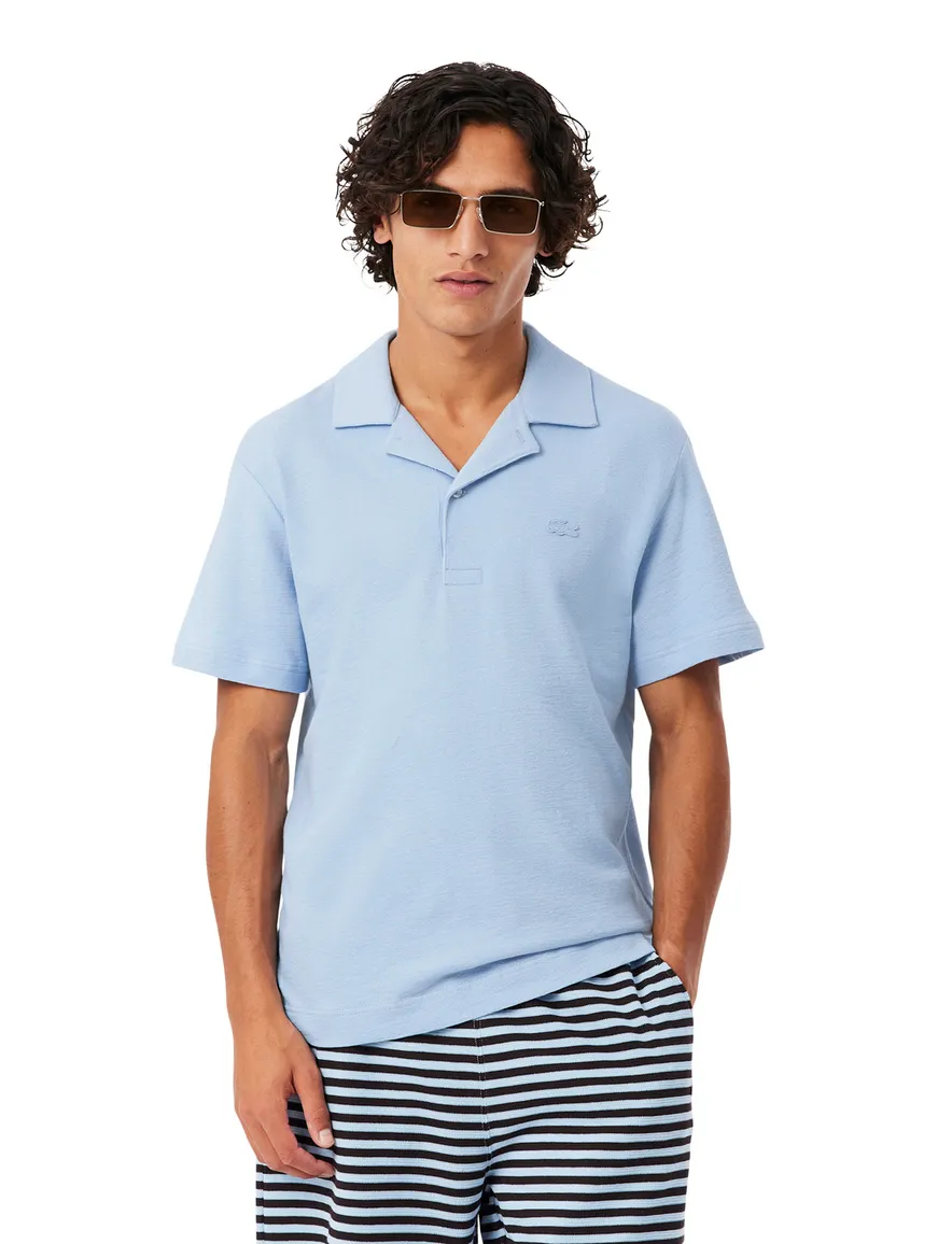 Lacoste polo lichtblauw Classic Fit 2 knoops