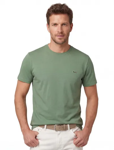 Lacoste T-shirt Lacoste groen normale fit