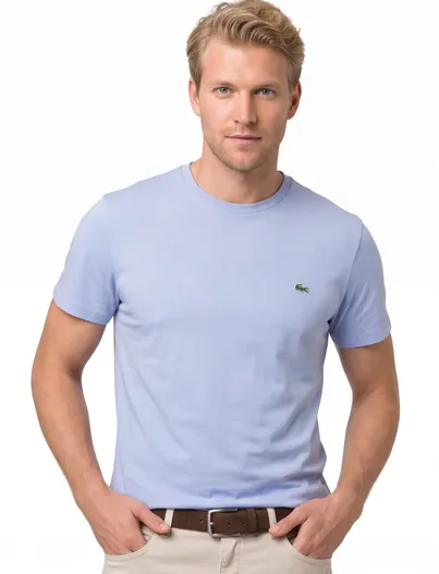 Lacoste Lacoste T shirt ronde hals blauw