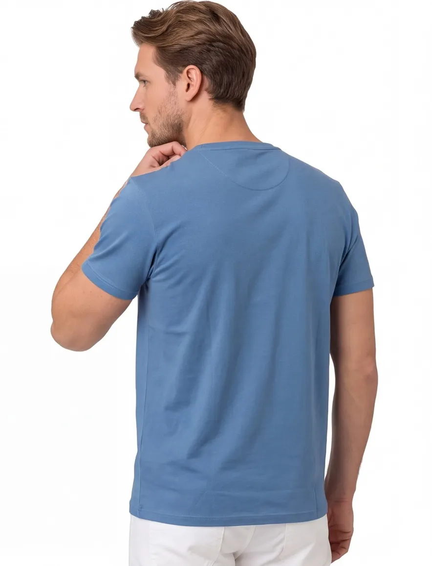 Blauw t-shirt Lacoste ronde hals