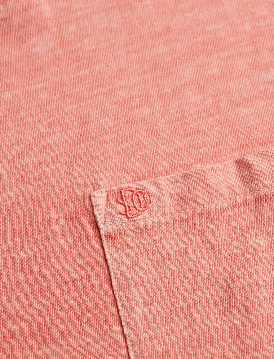 Roze t-shirt Superdry normale fit