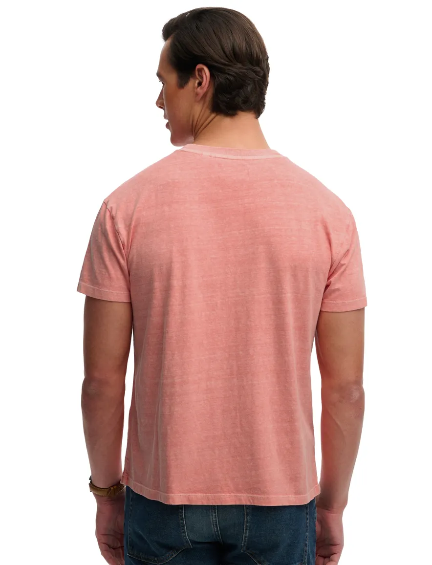 Roze t-shirt Superdry normale fit