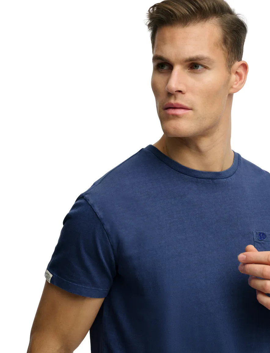 Donkerblauw t-shirt Superdry slim fit