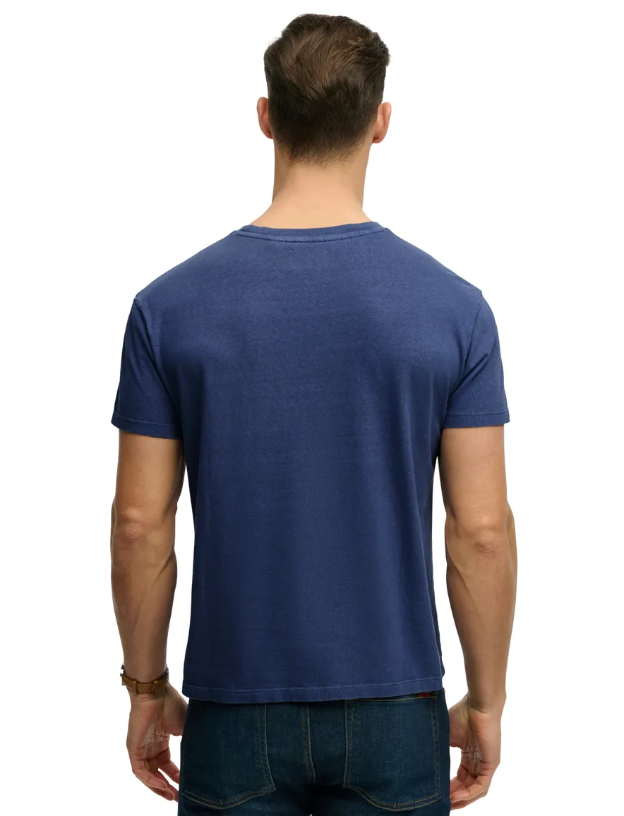 Donkerblauw t-shirt Superdry slim fit