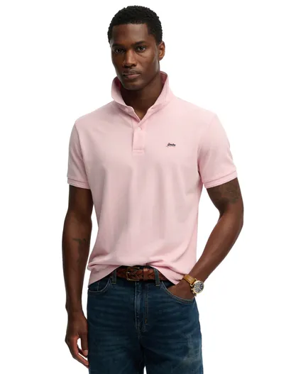 Superdry Superdry polo roze relaxed fit