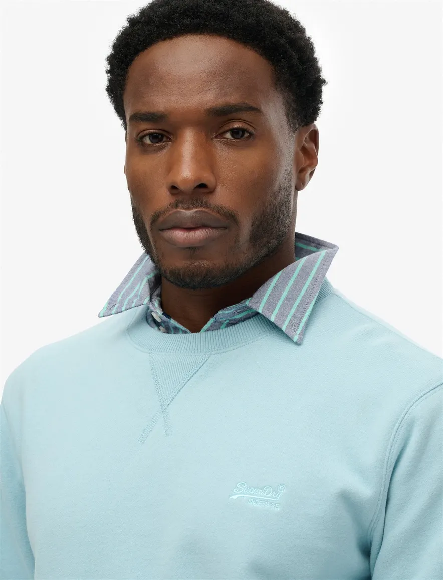 Superdry sweater blauw relaxed fit