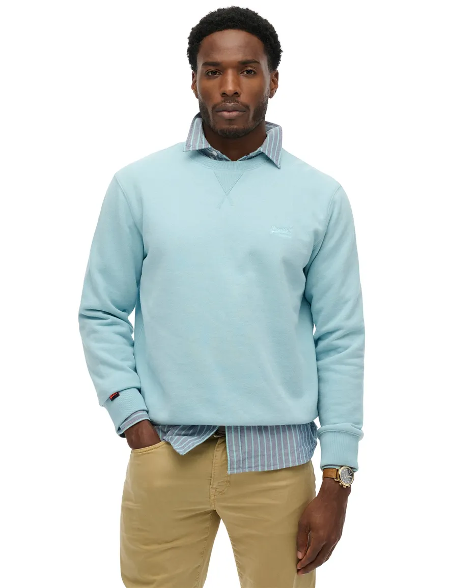 Superdry sweater blauw relaxed fit