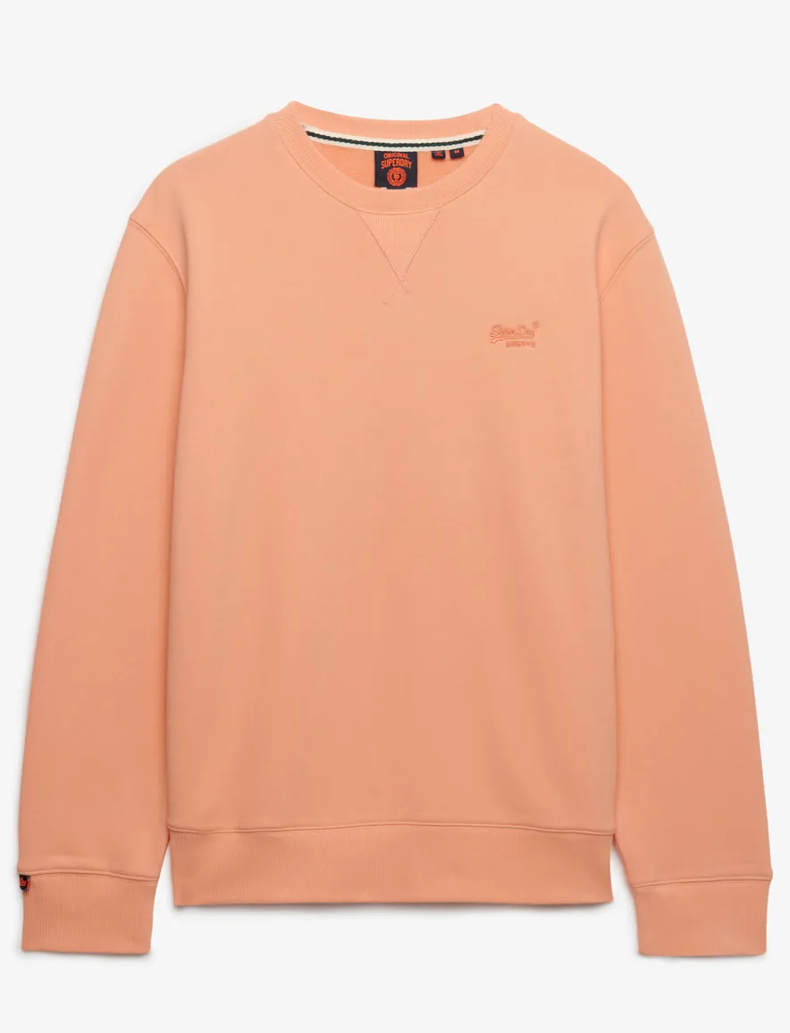 Oranje sweater Superdry ronde hals