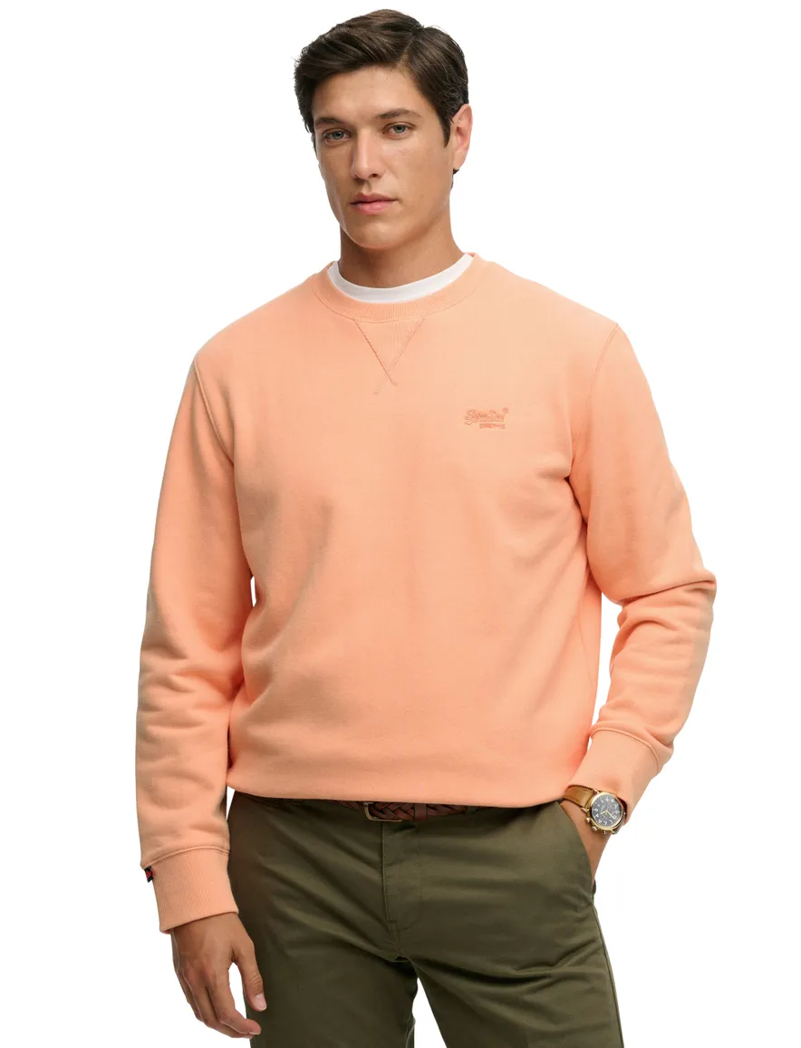 Oranje sweater Superdry ronde hals