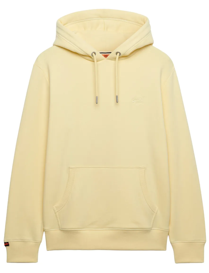 Hoodie geel Superdry loose fit