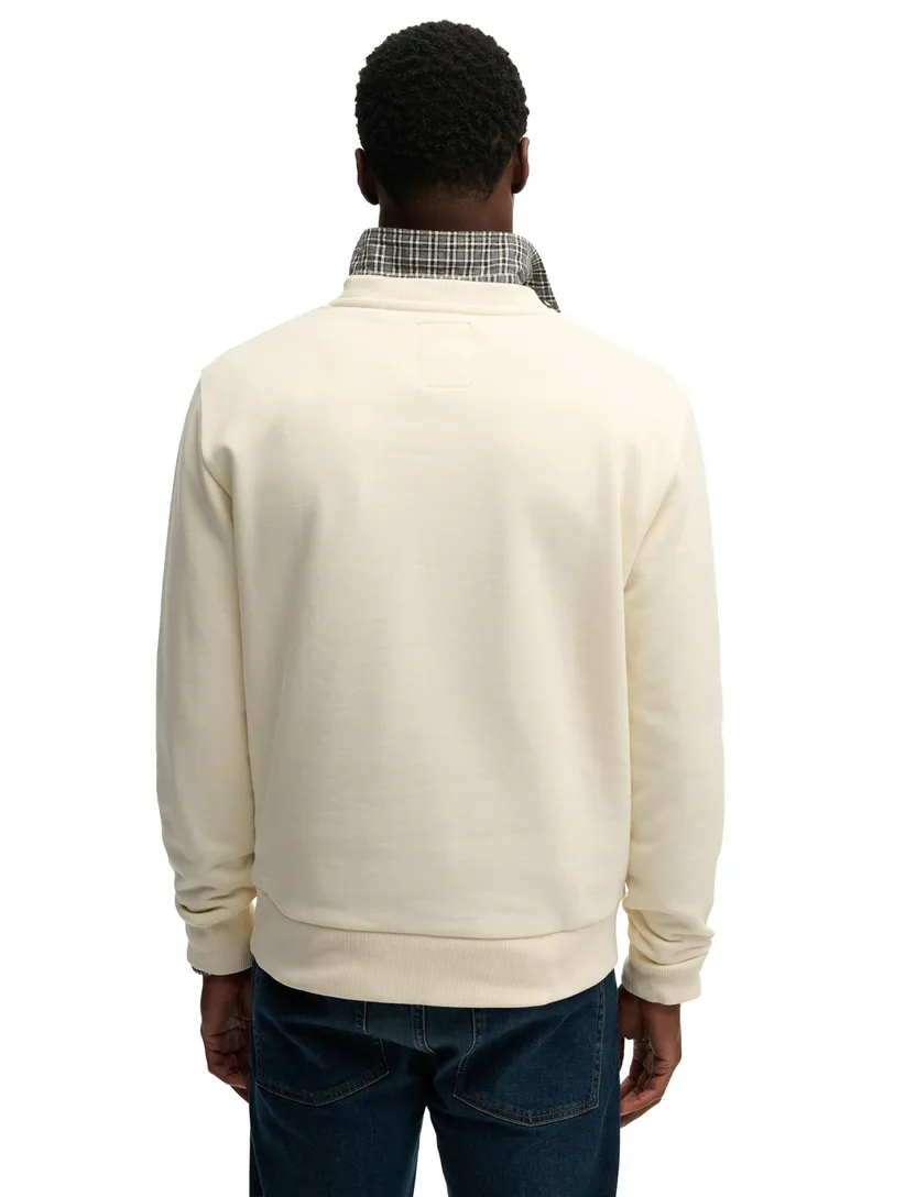 Trui Superdry creme crew neck