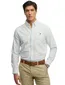 Blauw wit overhemd gestreept slim fit Superdry