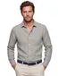 Superdry linnen overhemd groen slim fit zomer