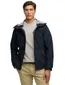 Superdry softshell winterjas donkerblauw