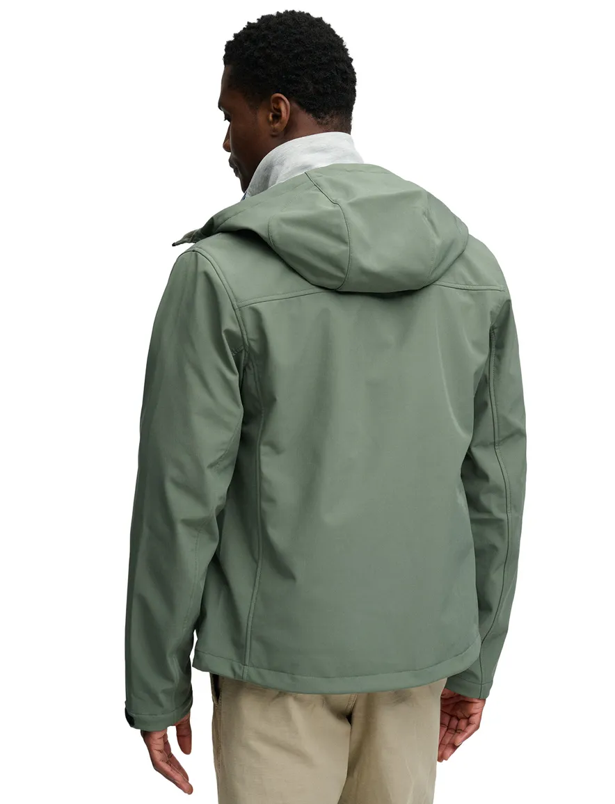 Superdry softshell jas groen kort rits