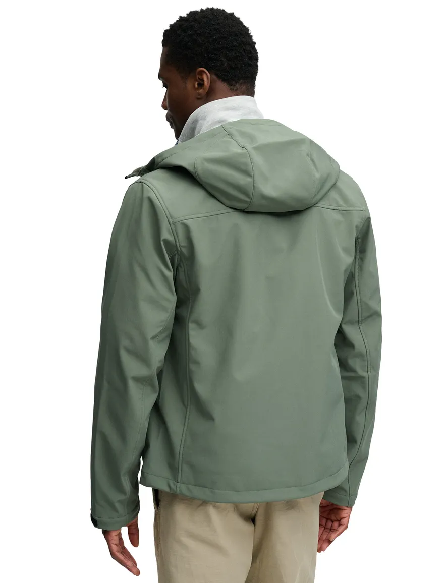 Superdry softshell jas groen met borstzak