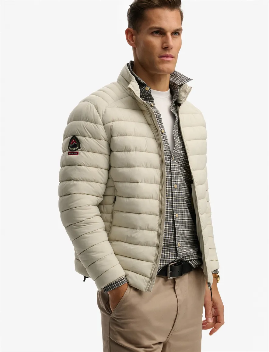 Superdry gewatteerde winterjas beige