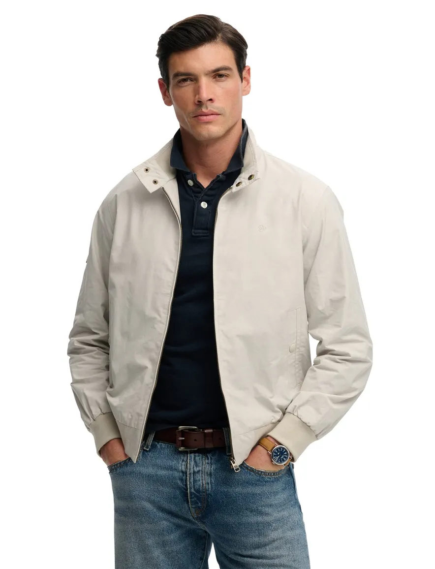 Superdry winterjas relaxed fit grijs