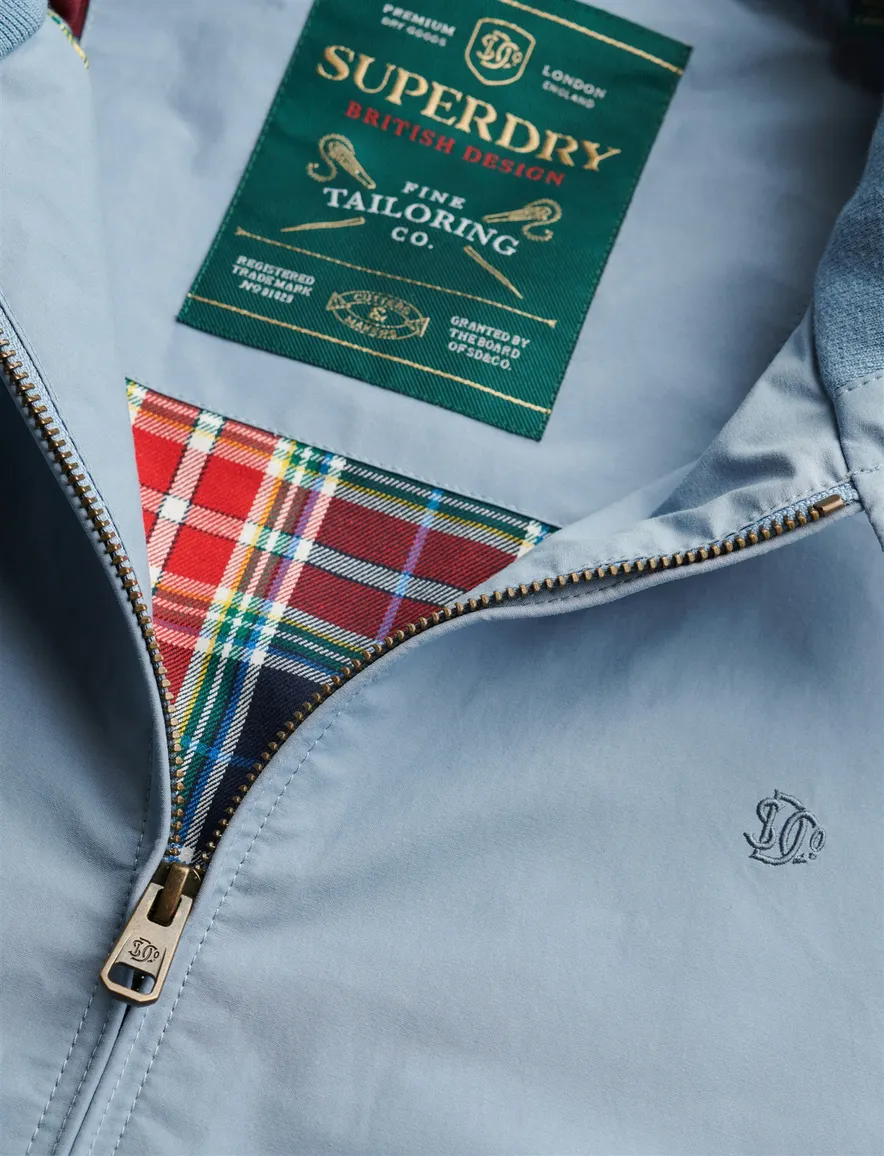 Superdry tussenjas blauw wijde fit