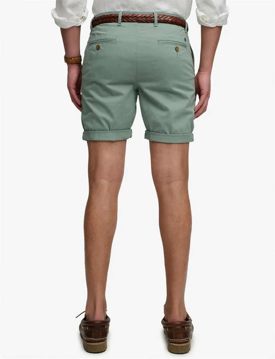 Groene bermuda Superdry met omslag