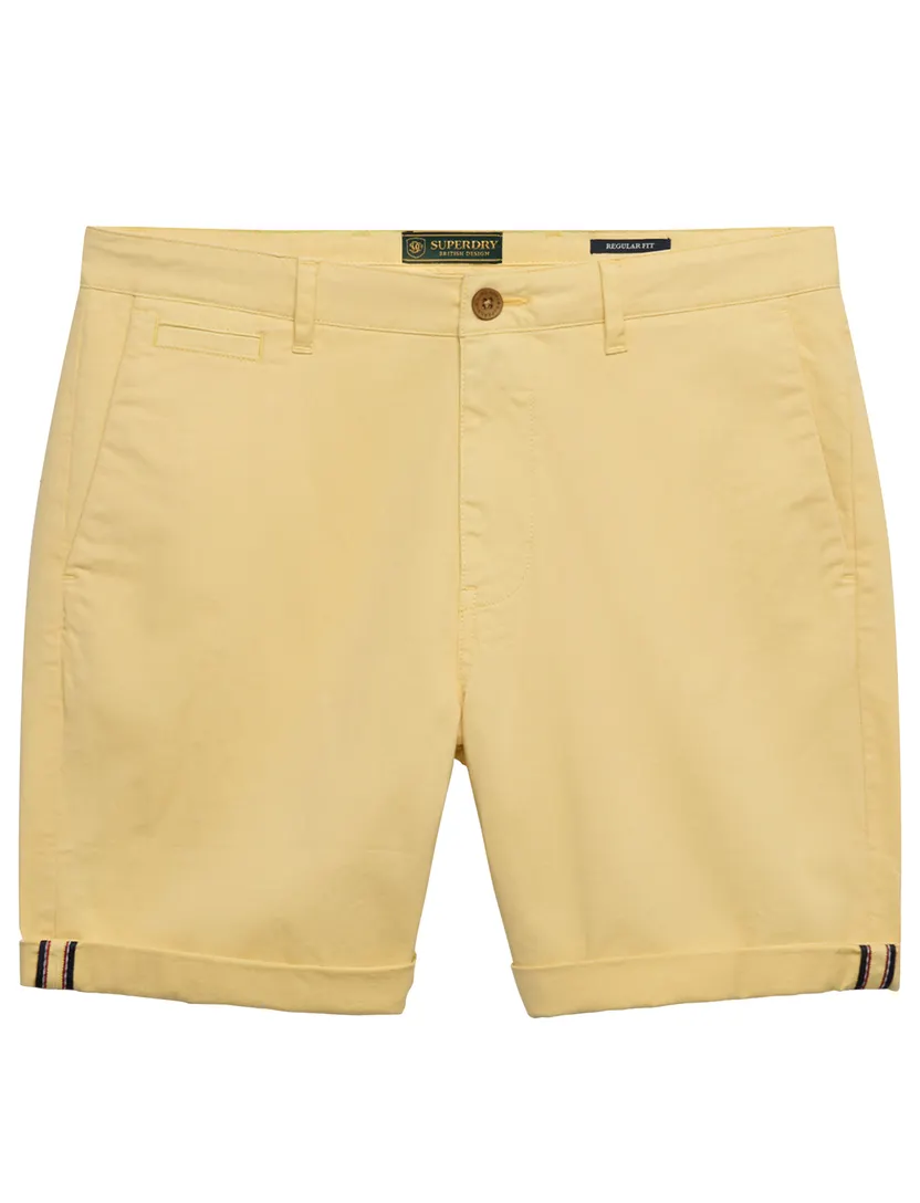 Shorts Superdry chino geel