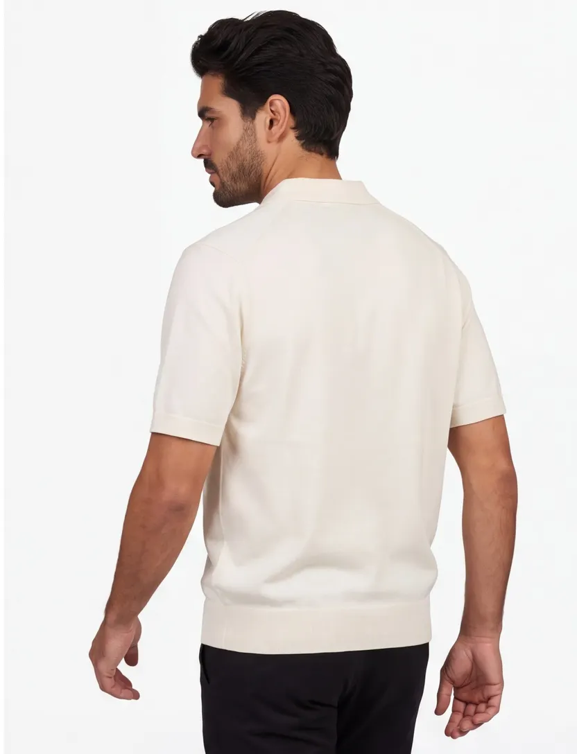 Poloshirt Creme Fred Perry Katoen