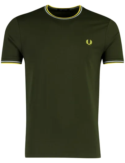 Fred Perry t-shirt groen Fred Perry