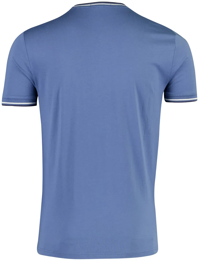 Blauw T-shirt Fred Perry ronde hals stretch