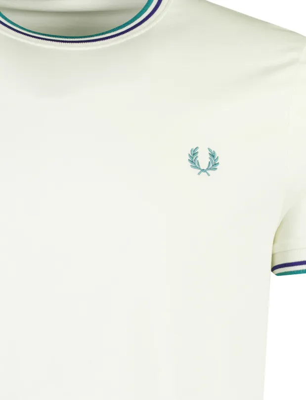 Fred Perry t-shirt creme 100% katoen