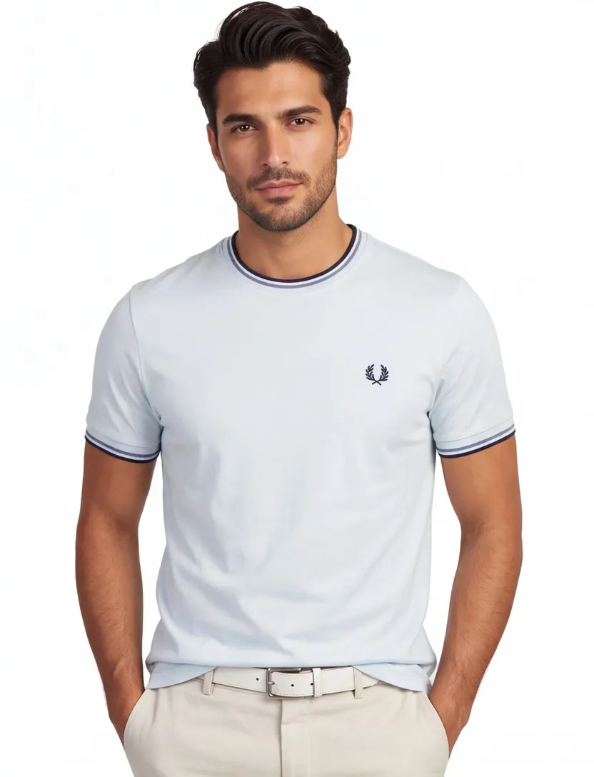 T-shirt Fred Perry lichtblauw