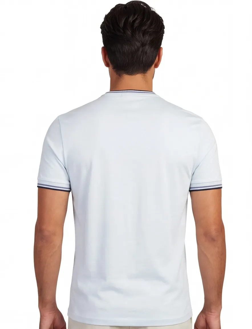 T-shirt Fred Perry lichtblauw katoen