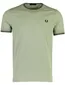 Fred Perry T-shirt groen zwart logo