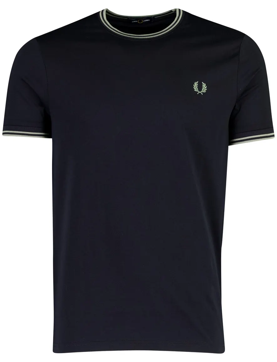 Fred Perry T-shirt navy ronde hals