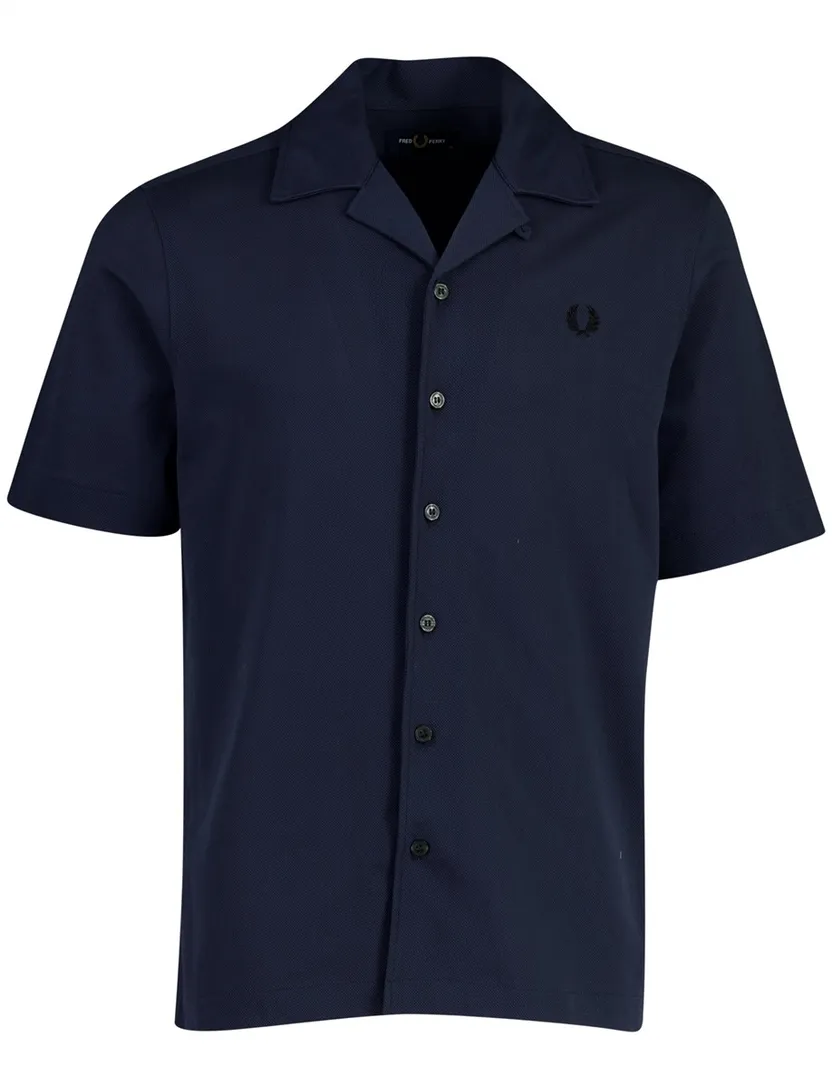 Poloshirts Fred Perry navy piqué katoen