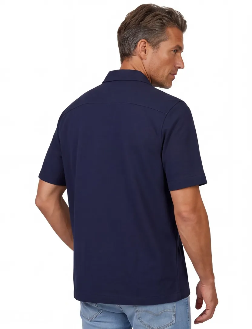 Poloshirts Fred Perry navy piqué katoen