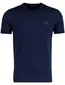 T-shirt Fred Perry donkerblauw katoen normale fit